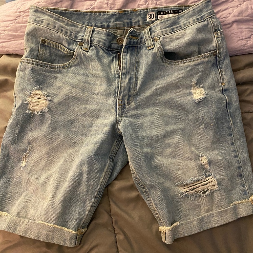Denim shorts